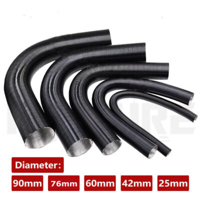 25/42/60/76/90mm Heater Duct Pipe Hot Cold Air Ducting For Webasto Diesel Heater