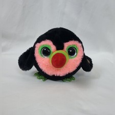 Zuru Pets Alive Chirpy Birds S1 Black Pink Toucan Whistling Interactive Plush