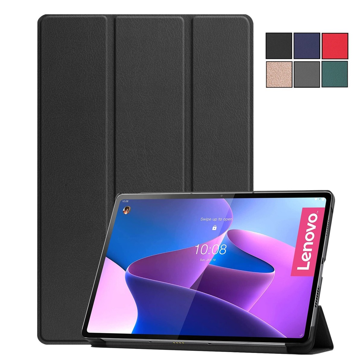 Folio Leather Stand Pen Holder Smart Case Cover For Lenovo