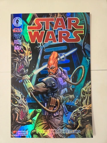 STAR WARS PRELUDE TO REBELLION #4 OF 6 NM UNREAD COPY DARK HORSE FOIL COVER 1999