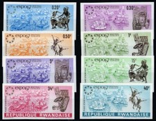 1967, Ruanda, 232-39 B, ** - 1965548