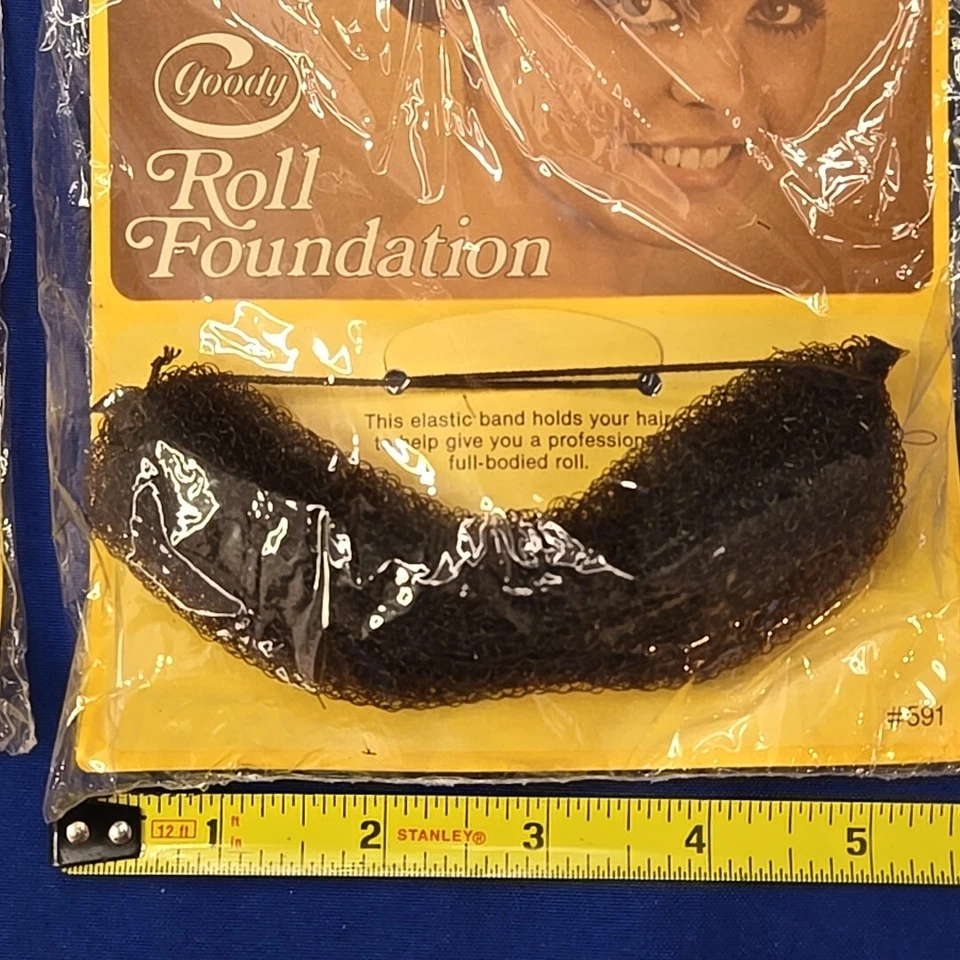 Base 3 Goody French Roll Volumen Bump Fill Lift Bollo Moño Moño Mujeres Cabello  Foto 2 de 4