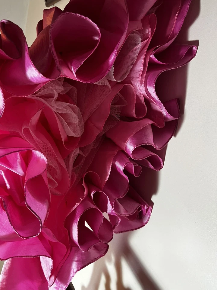 TIP TOP USA Carnation Pink Beaded Corset Princess Party Dress Kids Girls Size 12 - Image 4 of 4