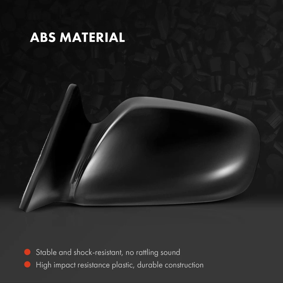 Espejo retrovisor eléctrico lateral izquierdo con calefacción liso negro 5 pines para Toyota Solara 1999-2003 Foto 3 de 4