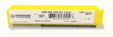 Morse #31 Cobalt Drill Bit 7xD Taper Length TiAlN Coated Parabolic Flute