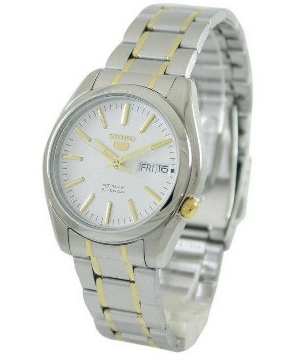 Seiko 5 Automatic 21 Jewels Stainless Steel White Dial SNKL47K1