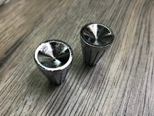 1961 62 63 Corvette Nova Impala Nos New Gm Chrome Radio Control Knobs 2