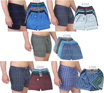 3/6/9/12 Herren Boxershorts Baumwolle Unterwäsche Boxers Unterhose 5(S)-13(6XL)