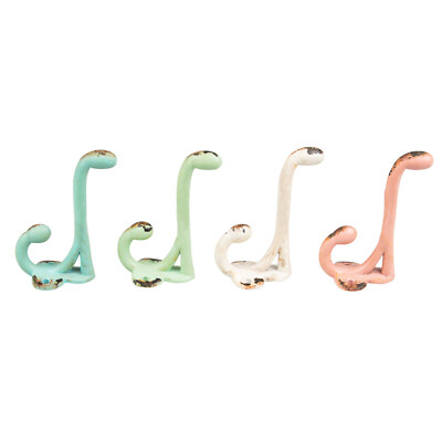 Sass & Belle Langhaken shabby Garderobenhaken Kleiderhaken Huthaken Haken