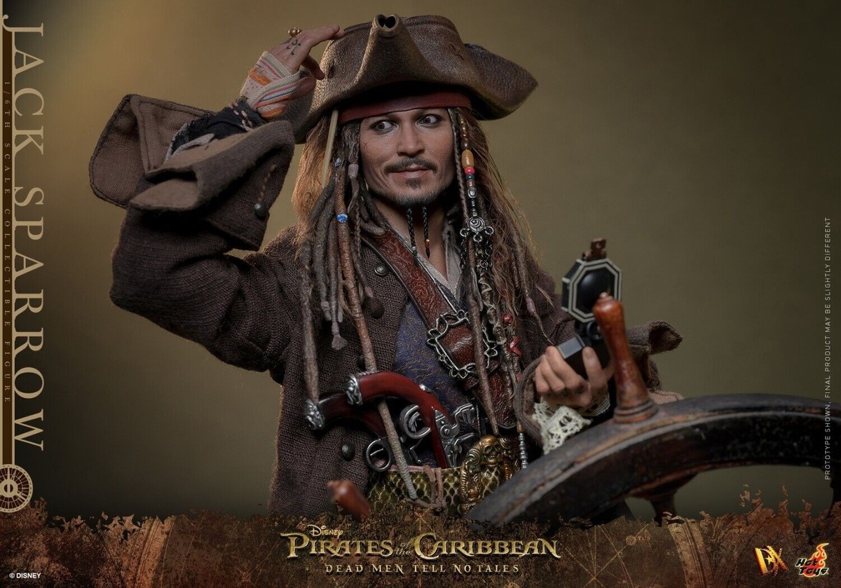 In Stock New Hot Toys DX37 Pirates Caribbean 5 Jack Sparrow