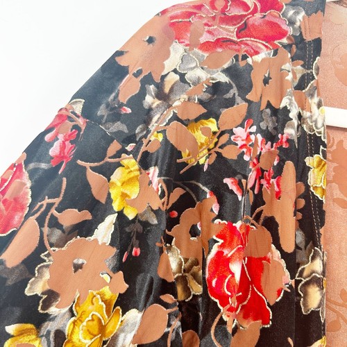 Cárdigan Kimono Floral Flecos Terciopelo Otoño Occidental Boho Sans Souci Para Mujer Talla M - Imagen 4 de 5
