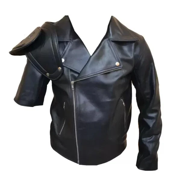 Mad Max 2 The Road Warrior Motorcycle Black Leather Biker Jacket For Unisex