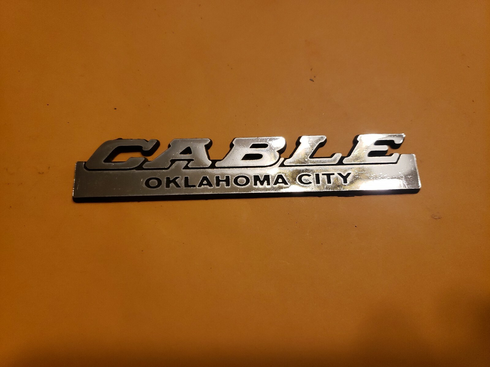 CableOklahoma CityMetal Dealer Emblem Car vintage SM1262 eBay