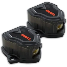 2x Car Audio Power Ground Distribution Blocks 0GA Out 1X0GA / In 2X4GA DS18