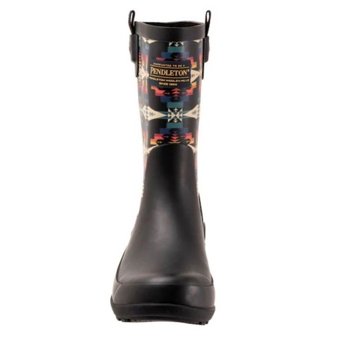 Pendleton Tucson Mid Rain Black Boots Women's Size 10 NIB - Picture 2 of 10