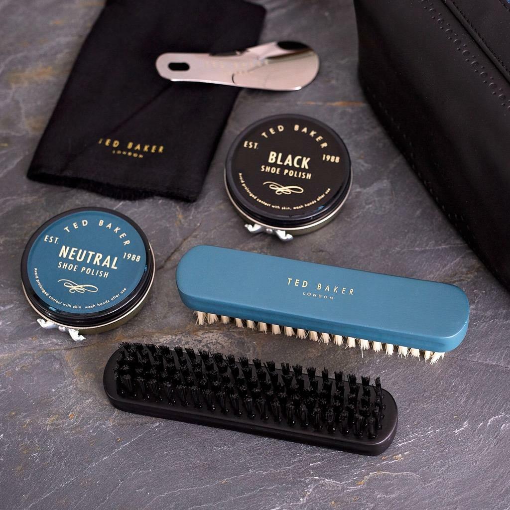 Ted Baker-Shoe Shine Kit Black Brogue 