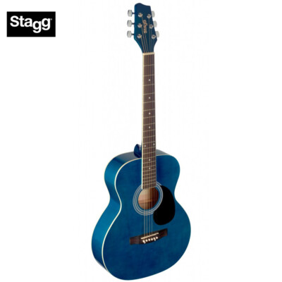 Stagg SA20A-BLUE Full Size Auditorium Acoustic Guitar - Blue Finish