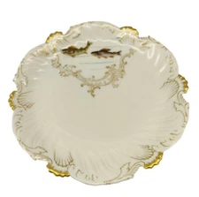 Rare T&V Tressemann & Vogt Limoges Hand-Painted Plate Dish