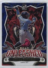 2024 Panini Donruss Unleashed Blue Ice 28/35 Junior Caminero #18 uk2