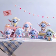 Miniso Stitch Eat Something Before Sleep Series Vinyl Plush Art Toys Gift