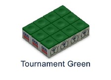 Silver Cup Pool Cue Chalk for Billiards and Snooker Tournament Green 1 Dozen