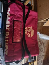 Jumbo Pizza Hut 8 Pizza Delivery Bag Red Big Dinner Box