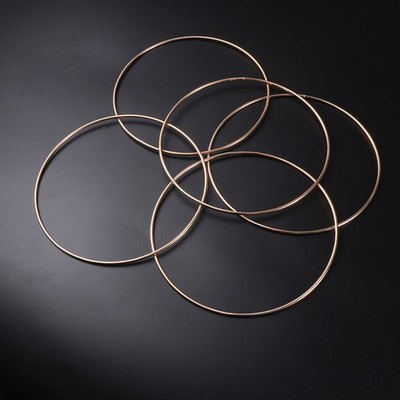for DIY Crafts 10pcs Sturdy Iron Rings Smooth and Durable 150mm