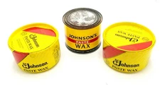 Lot 3 SC Johnson's Paste Wax Original Formula 16oz 1/2 / 3/4 Full