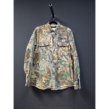 Vintage 1990s Camo Button Up Shirt Size XL