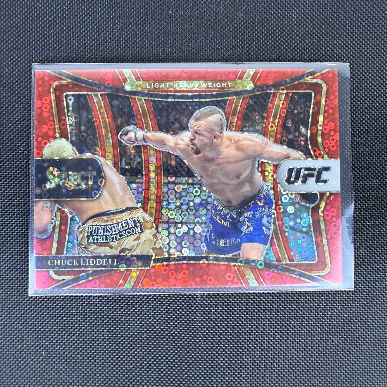 2021 Panini Select UFC - Premier Level Chuck Liddell #178 Red Disco Prizm /199