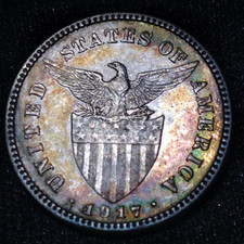 US/Philippine 1917-S Twenty Centavos Ungraded
