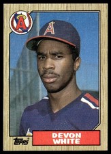 1987 Topps Devon White Rookie California Angels #139