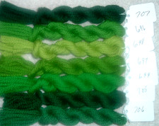 Paternayan Wool 3ply Persian Needlepoint Crewel Yarn 696 Christmas Green Family
