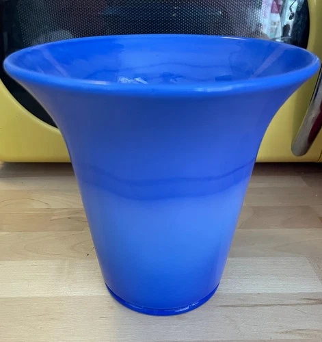 Fenton Pre Logo Flared Vase - Periwinkle Blue - 1930s - EUC