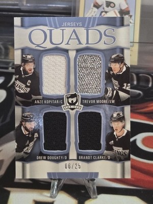 2024-25 Upper Deck The Cup Quads Kopitar Clarke Doughty Moore /25 #C4-KMDC