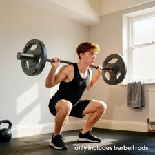 SPORTNOW 4ft Olympic EZ Curl Bar, Barbell Bar for 2" Weight Plates Refurbished
