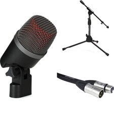 sE Electronics V Kick Supercardioid Dynamic Microphone Bundle with Stand and