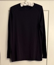 FIGS men  s Sz M Black Makato Seamless Long Sleeve Underscrub