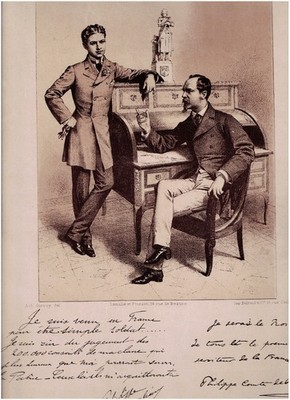 1890 PHILIPPE DUC D ORLEANS UND PHILIPPE GRAF VON PARIS KÖNIG KÖNIG ROYAUTE ROYALISME
