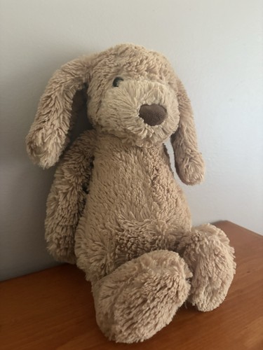 Peluche cane Jellycat Bashful Toffee marrone cucciolo 12 pollici peluche giocattolo - Foto 5 di 7