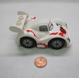 Lego Duplo Pixar Cars Shu Todoroki White Sports Car Vehicle Movie 5839 #4