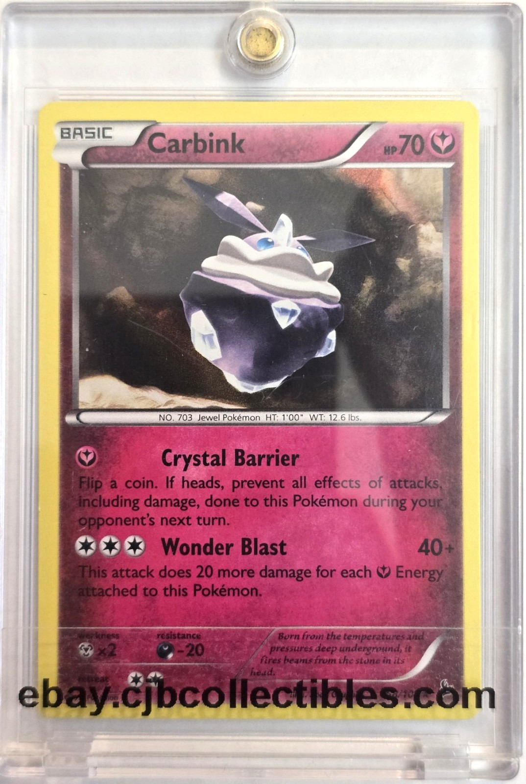 Pokémon CARBINK 68/106 Holo Rare Flashfire - Near Mint 🍒