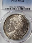 1878-S Morgan Silver Dollar - PCGS MS 64 - Gold Shield