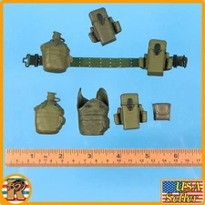 Nam Misc Gear - Plastic Belt & Pouch Set - 1/6 Scale for Action Figures {121}