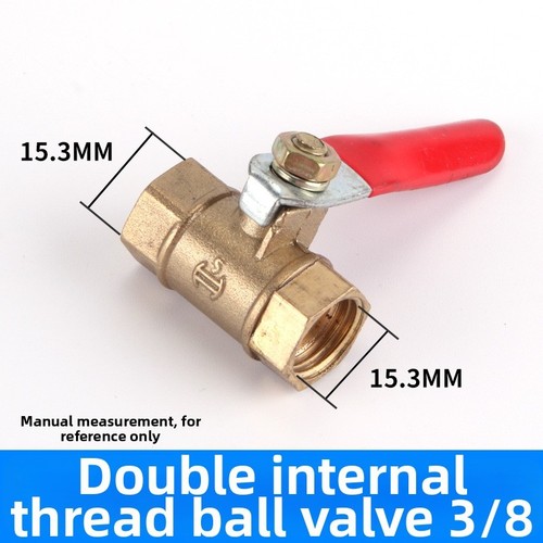 Copper Ball Valve Y Configuration 1/8 1/4 3/8 1/2 Inch for Pneumatic Use
