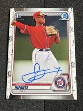 2020 Bowman Chrome Autograph CDA-SI Sammy Infante 1st Auto