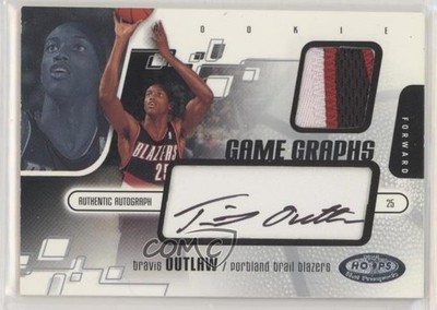2003-04 Hoops Hot Prospects Game Graphs 234/400 Travis Outlaw #97 Auto 0q0