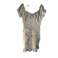 Peach Love California Womens 10 Bodycon Mini Dress Cottage Core Boho Festival