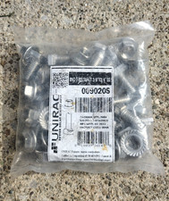 Unirac Stainless Steel 3/8 External Hex Nuts 20 Pack 009020S