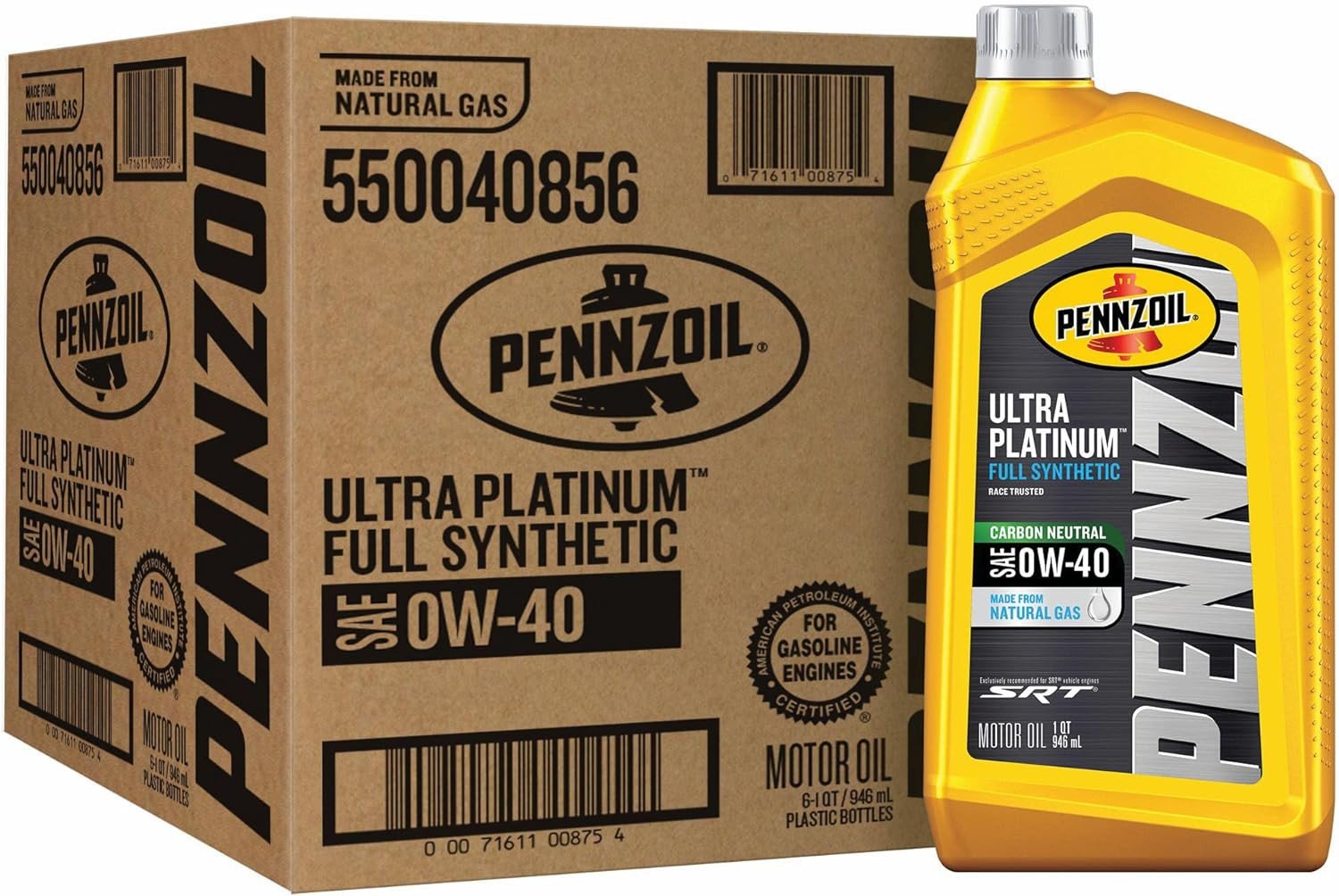 Ultra Platinum Full Synthetic 0w-40 Motor Oil (1 Quart, Case